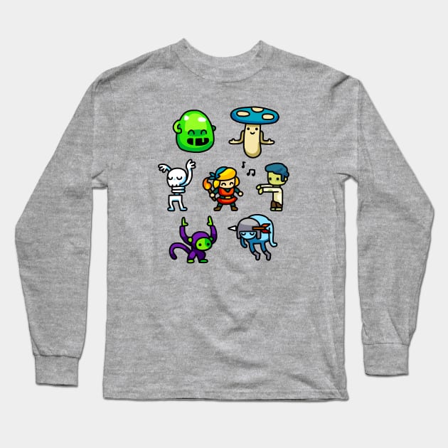 Crypt Dance Party Long Sleeve T-Shirt by obinsun